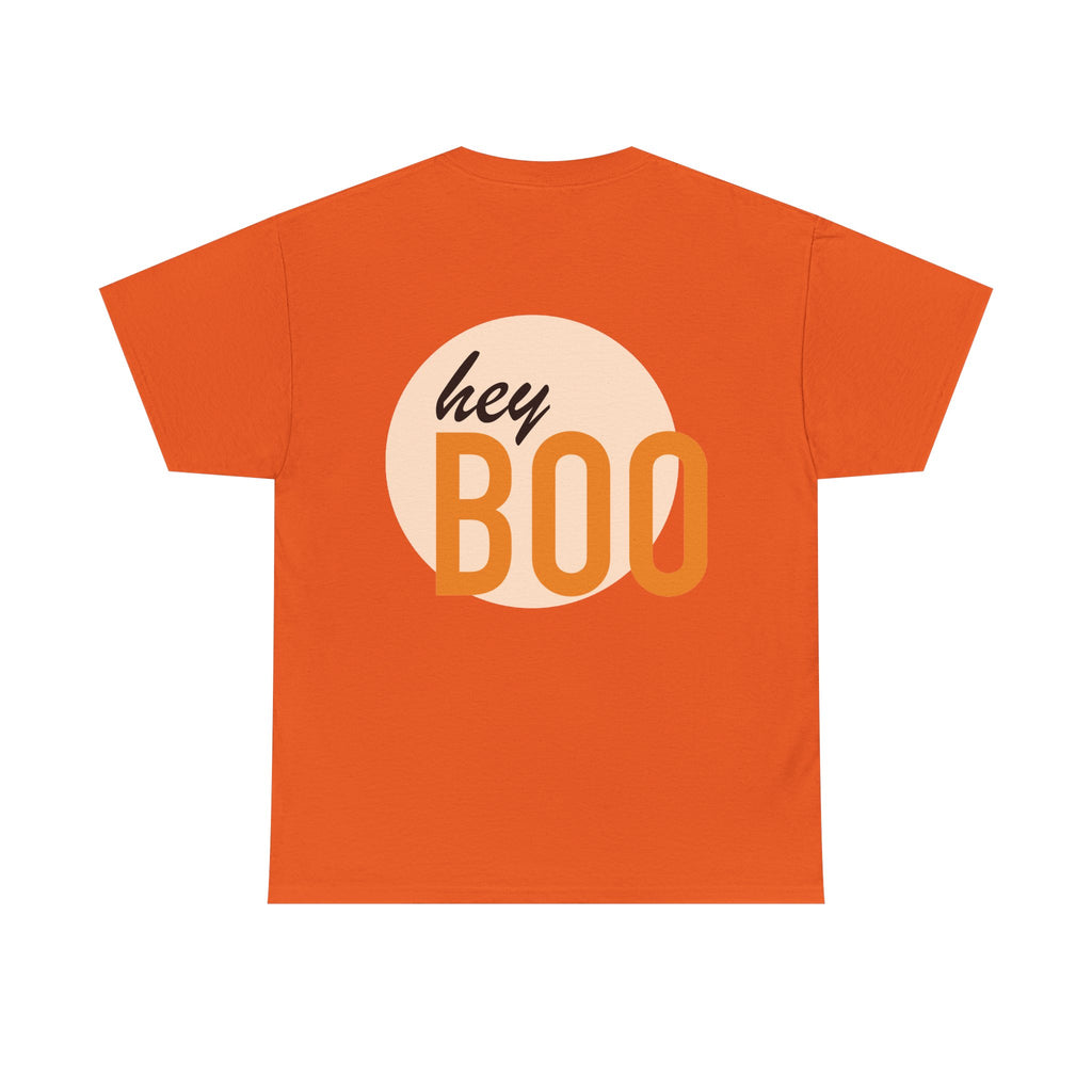 Halloween Skull Tee — “I Fucking Love Halloween!!” Front + Hey Boo Back