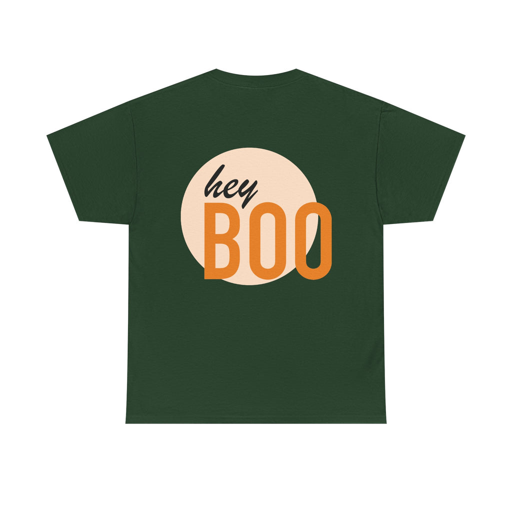 Halloween Skull Tee — “I Fucking Love Halloween!!” Front + Hey Boo Back
