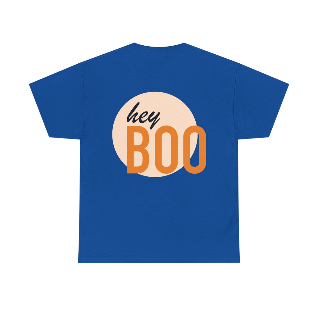 Halloween Skull Tee — “I Fucking Love Halloween!!” Front + Hey Boo Back