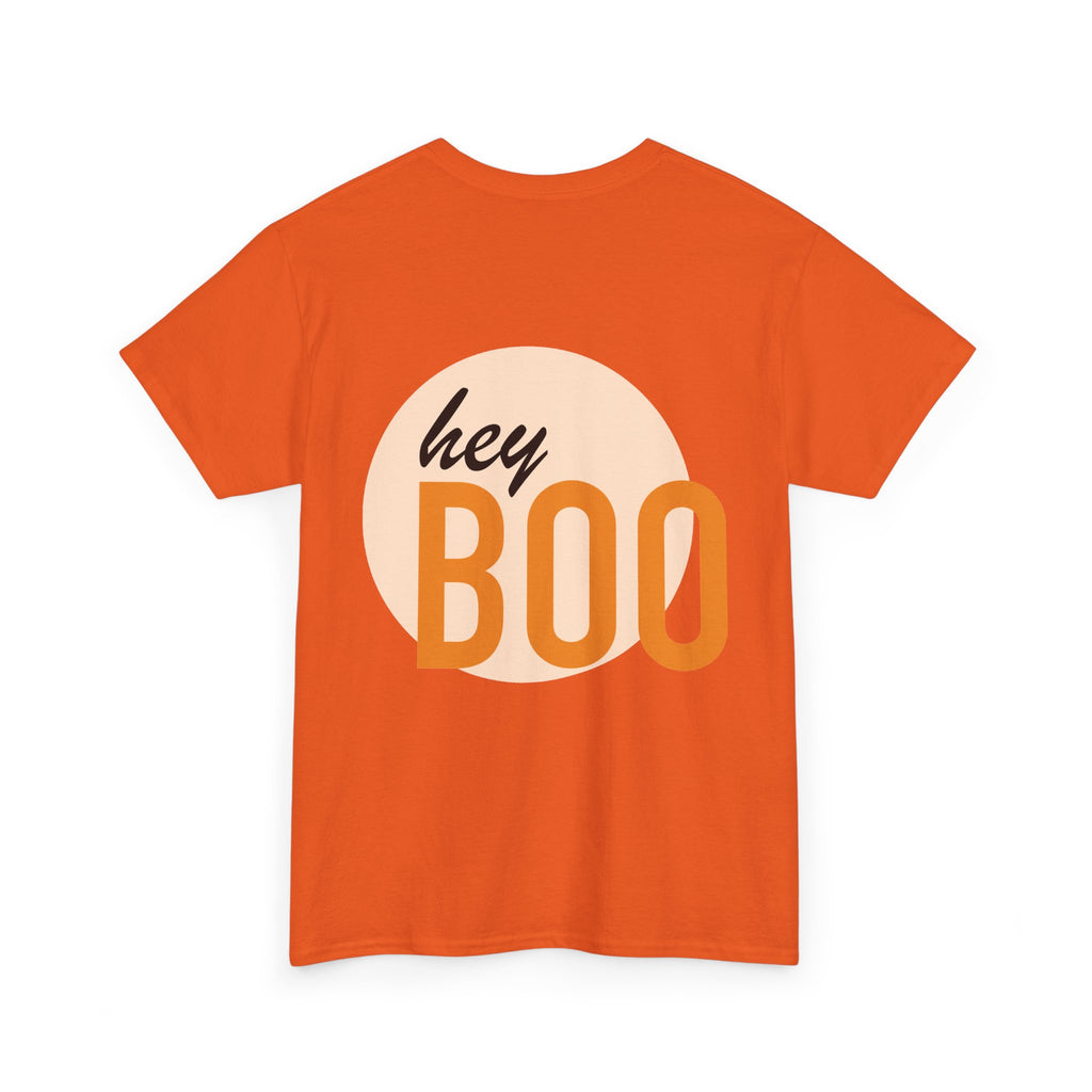 Halloween Skull Tee — “I Fucking Love Halloween!!” Front + Hey Boo Back