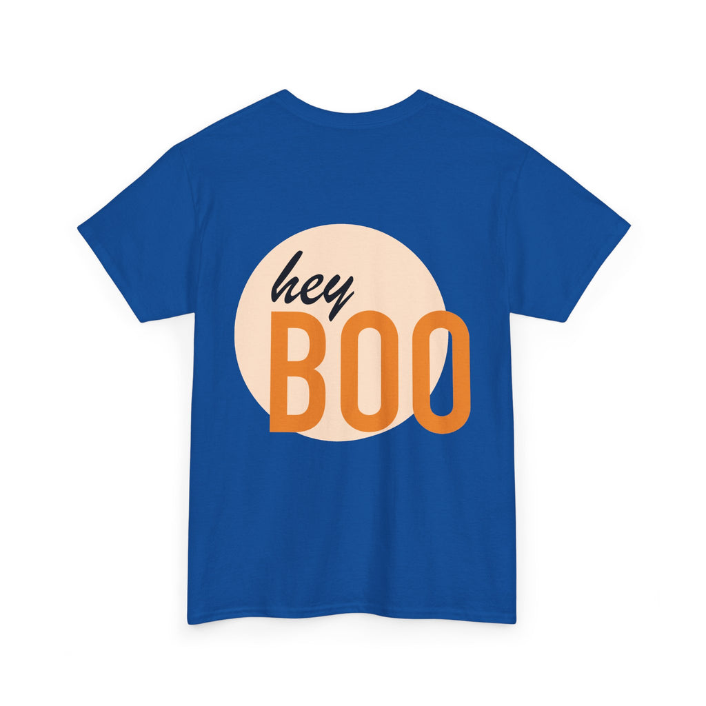 Halloween Skull Tee — “I Fucking Love Halloween!!” Front + Hey Boo Back