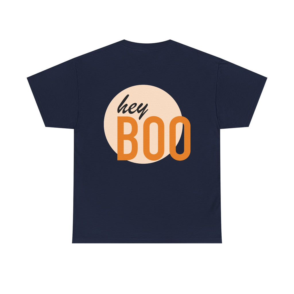 Halloween Skull Tee — “I Fucking Love Halloween!!” Front + Hey Boo Back