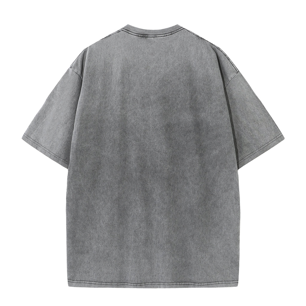 Men’s Oversized 100% Cotton T-Shirt, Vintage Streetwear