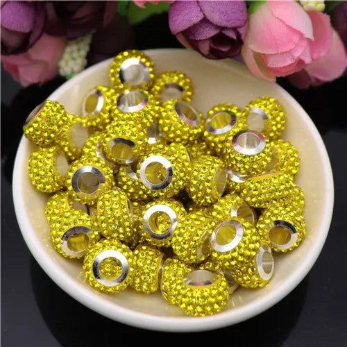 Mixed Colorful Crystal European Beads