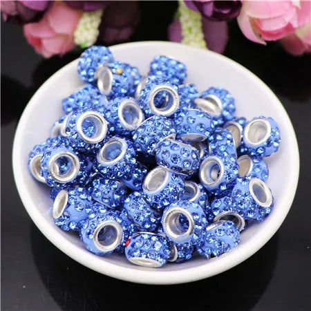 Mixed Colorful Crystal European Beads