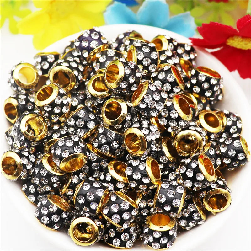 Mixed Colorful Crystal European Beads