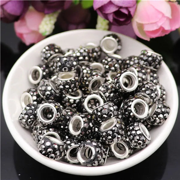 Mixed Colorful Crystal European Beads