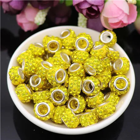 Mixed Colorful Crystal European Beads