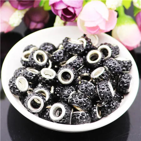 Mixed Colorful Crystal European Beads