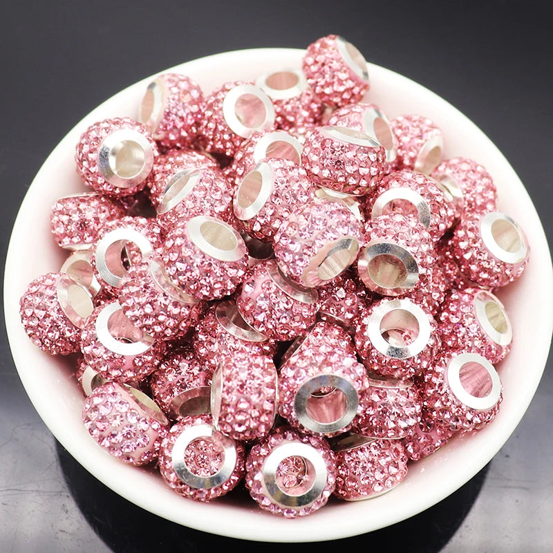Mixed Colorful Crystal European Beads