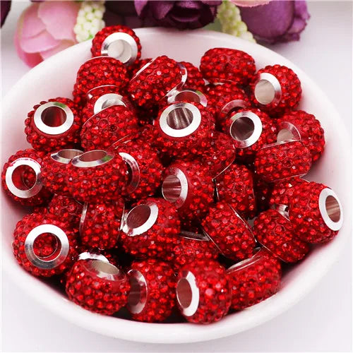 Mixed Colorful Crystal European Beads