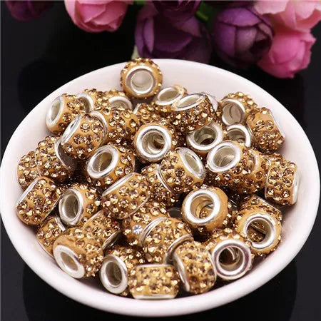 Mixed Colorful Crystal European Beads