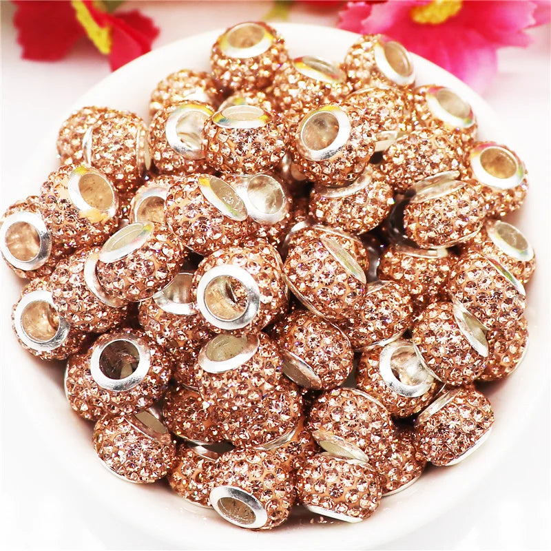 Mixed Colorful Crystal European Beads