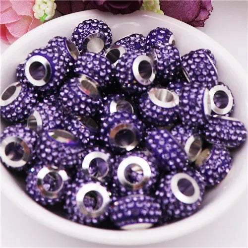 Mixed Colorful Crystal European Beads