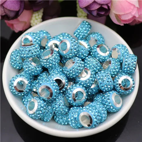 Mixed Colorful Crystal European Beads