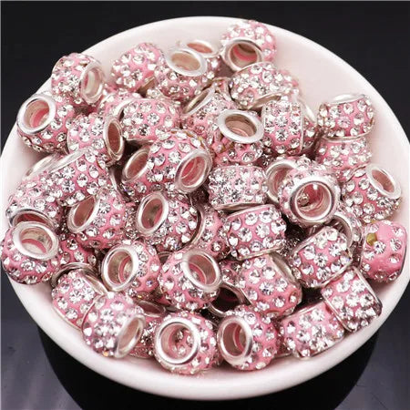 Mixed Colorful Crystal European Beads