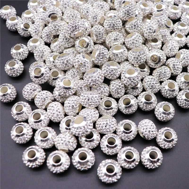 Mixed Colorful Crystal European Beads