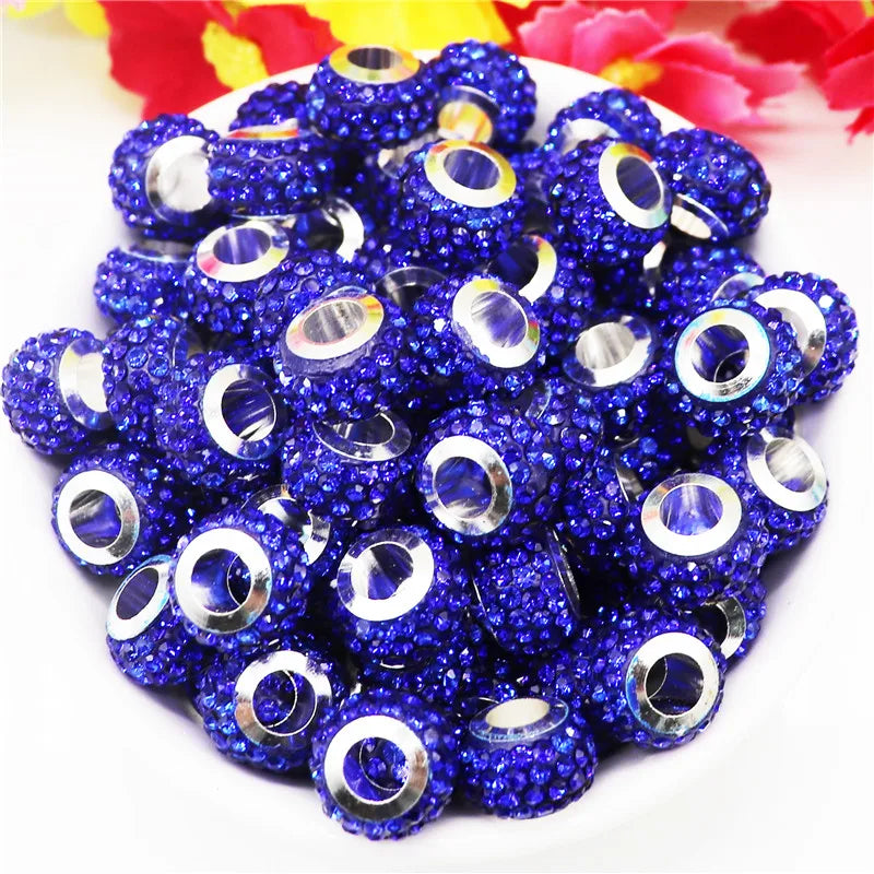 Mixed Colorful Crystal European Beads