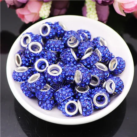 Mixed Colorful Crystal European Beads
