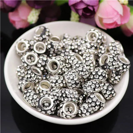 Mixed Colorful Crystal European Beads