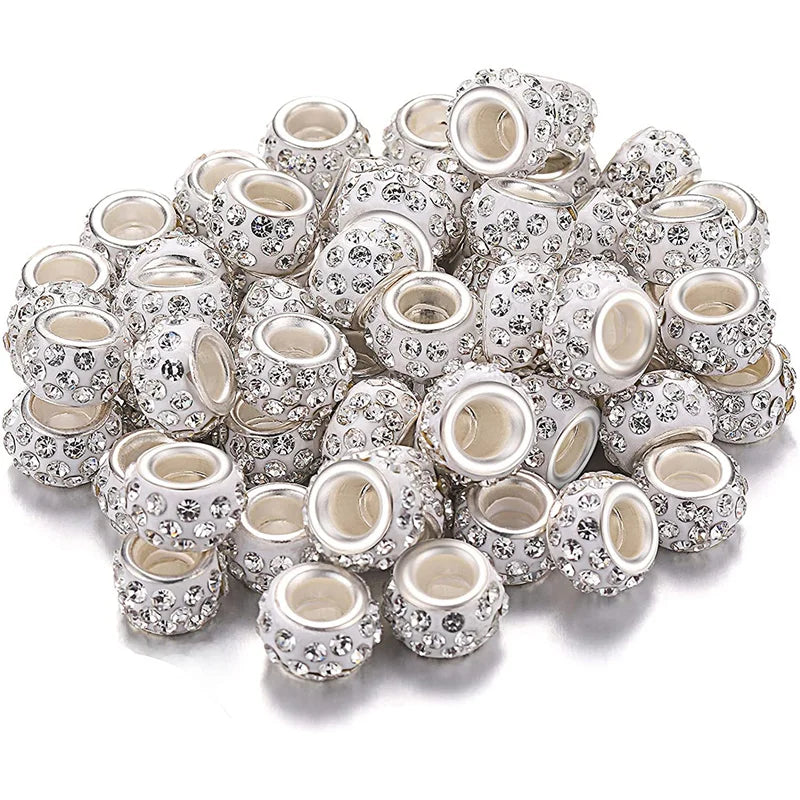 Mixed Colorful Crystal European Beads