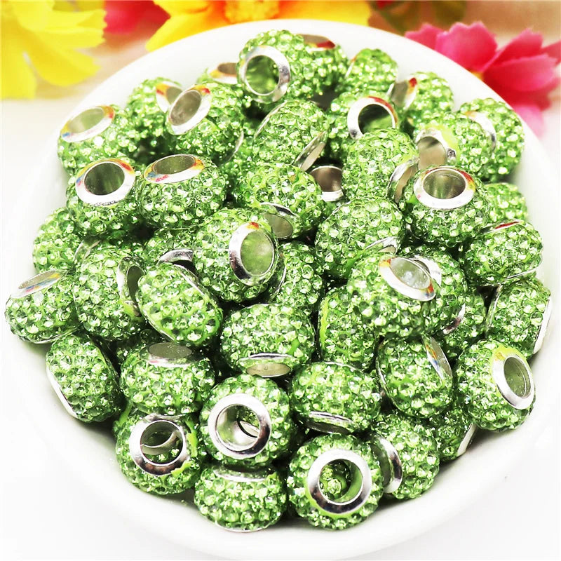 Mixed Colorful Crystal European Beads