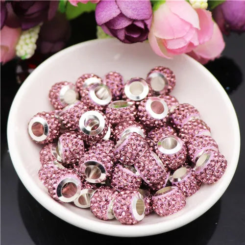 Mixed Colorful Crystal European Beads