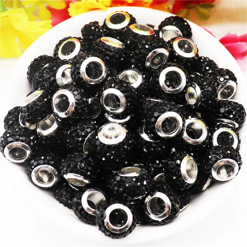 Mixed Colorful Crystal European Beads