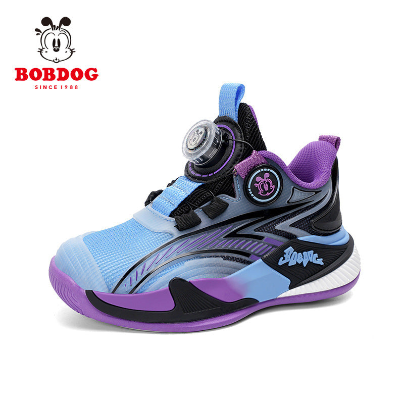 Babu bean boys basketball shoes 2025 spring new cuk boys sneaker mesh breathable outdoor sneakers