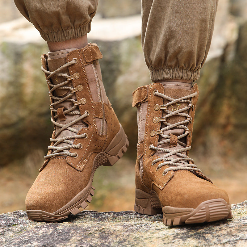 Men’s Waterproof Side-Zip Combat Boots