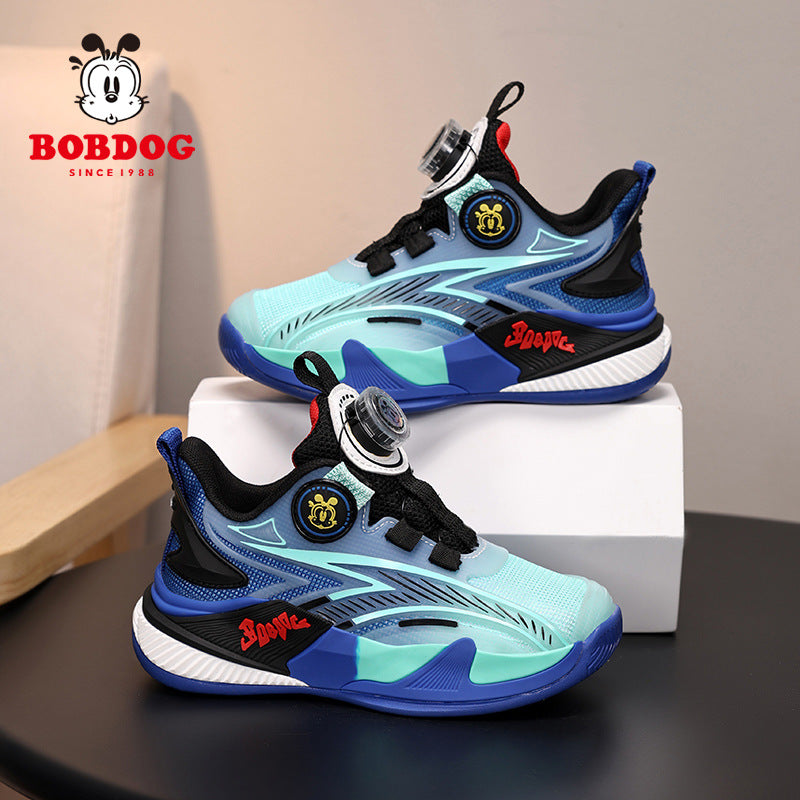 Babu bean boys basketball shoes 2025 spring new cuk boys sneaker mesh breathable outdoor sneakers