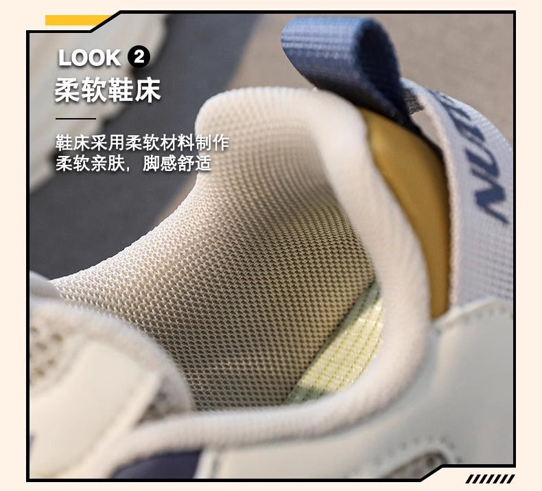 Boys shoes 2025 spring new children's non-slip soft bottom sneaker big boys breathable father shoes spring and autumn