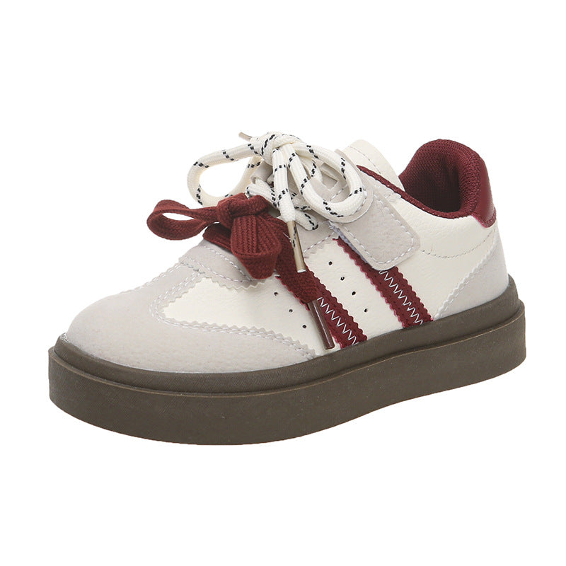 Kids' Casual Sneakers with Velcro Closure, Red or Khaki