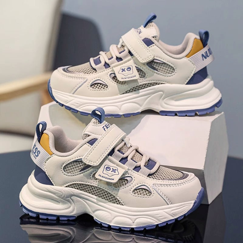 Boys shoes 2025 spring new children's non-slip soft bottom sneaker big boys breathable father shoes spring and autumn