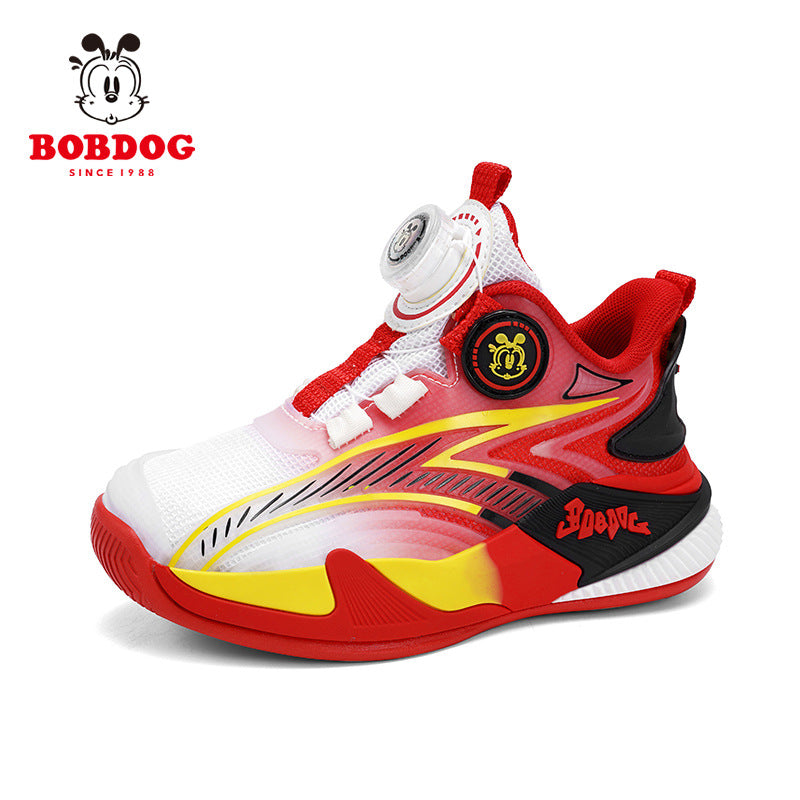 Babu bean boys basketball shoes 2025 spring new cuk boys sneaker mesh breathable outdoor sneakers