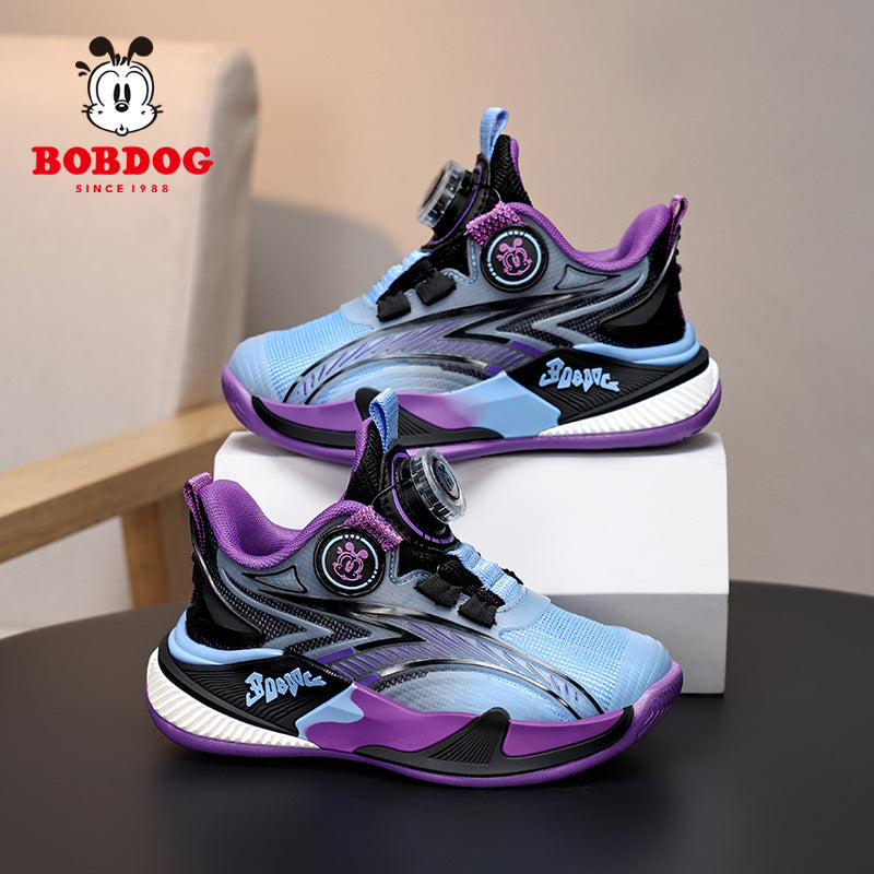 Babu bean boys basketball shoes 2025 spring new cuk boys sneaker mesh breathable outdoor sneakers