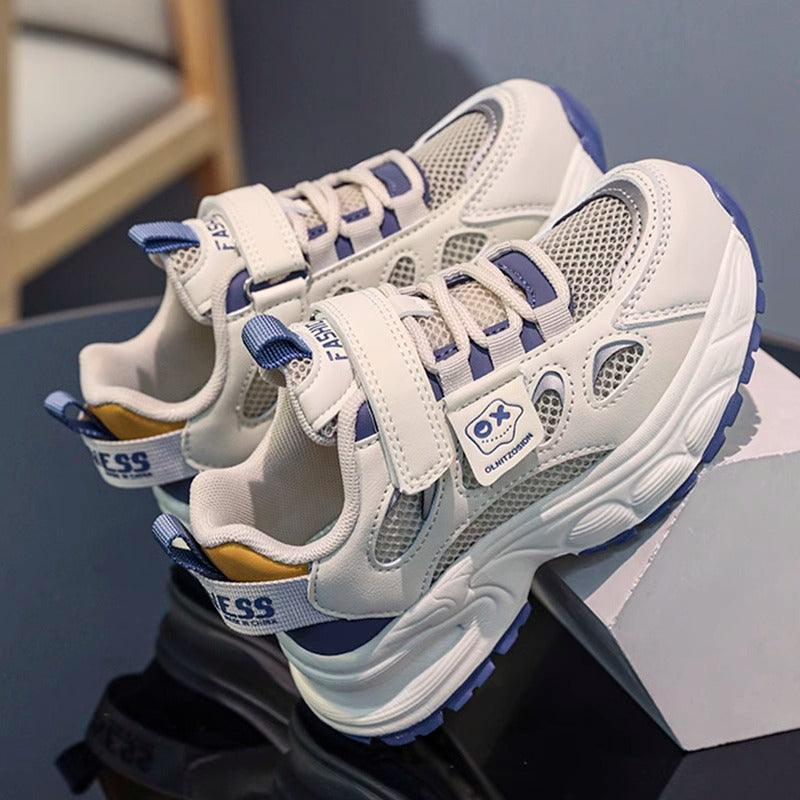 Boys shoes 2025 spring new children's non-slip soft bottom sneaker big boys breathable father shoes spring and autumn