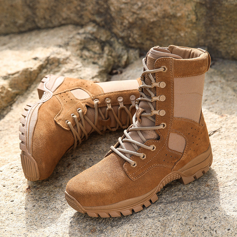 Men’s Waterproof Side-Zip Combat Boots