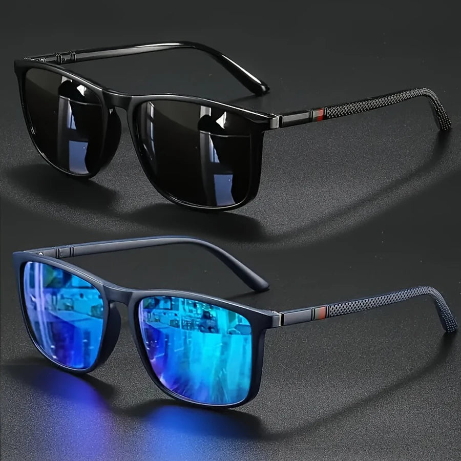 Vintage Square-Frame Sunglasses