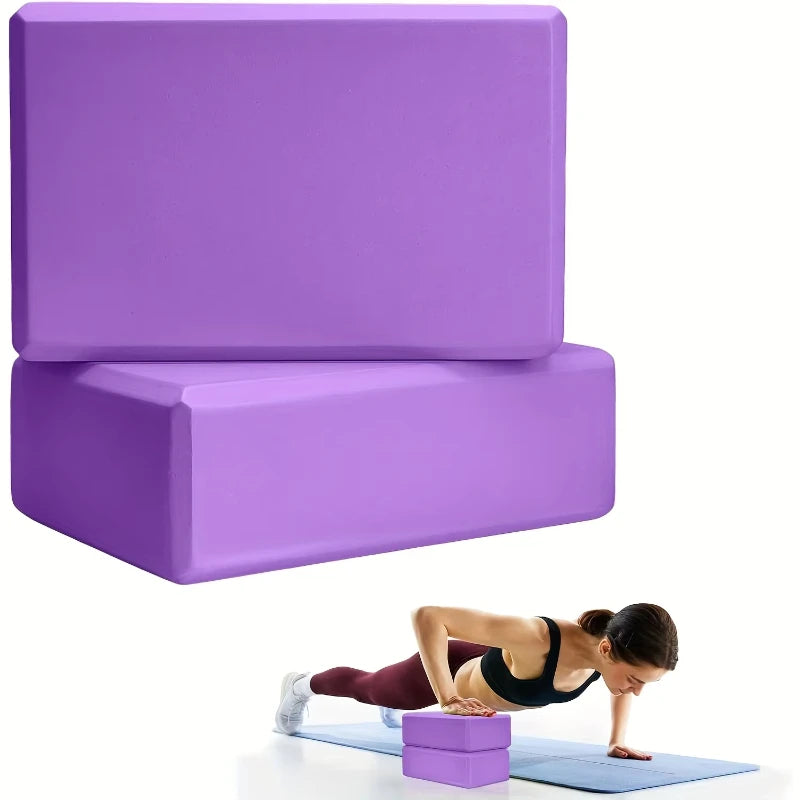 2/1pcs Yoga Building Blocks Cubes Pilates Bricks Reinforcement Mats Yoga Supplies Exercise Home Exercise Equipment Fitness Eva