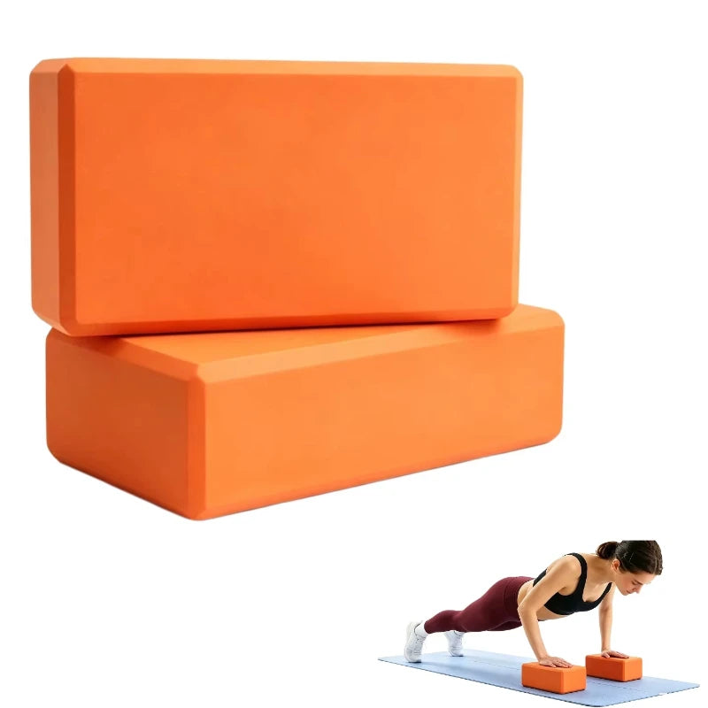 2/1pcs Yoga Building Blocks Cubes Pilates Bricks Reinforcement Mats Yoga Supplies Exercise Home Exercise Equipment Fitness Eva