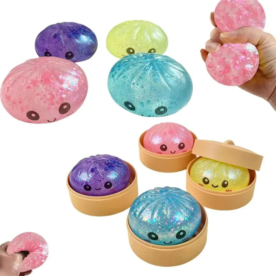 Glitter Dumpling Squishy with Box