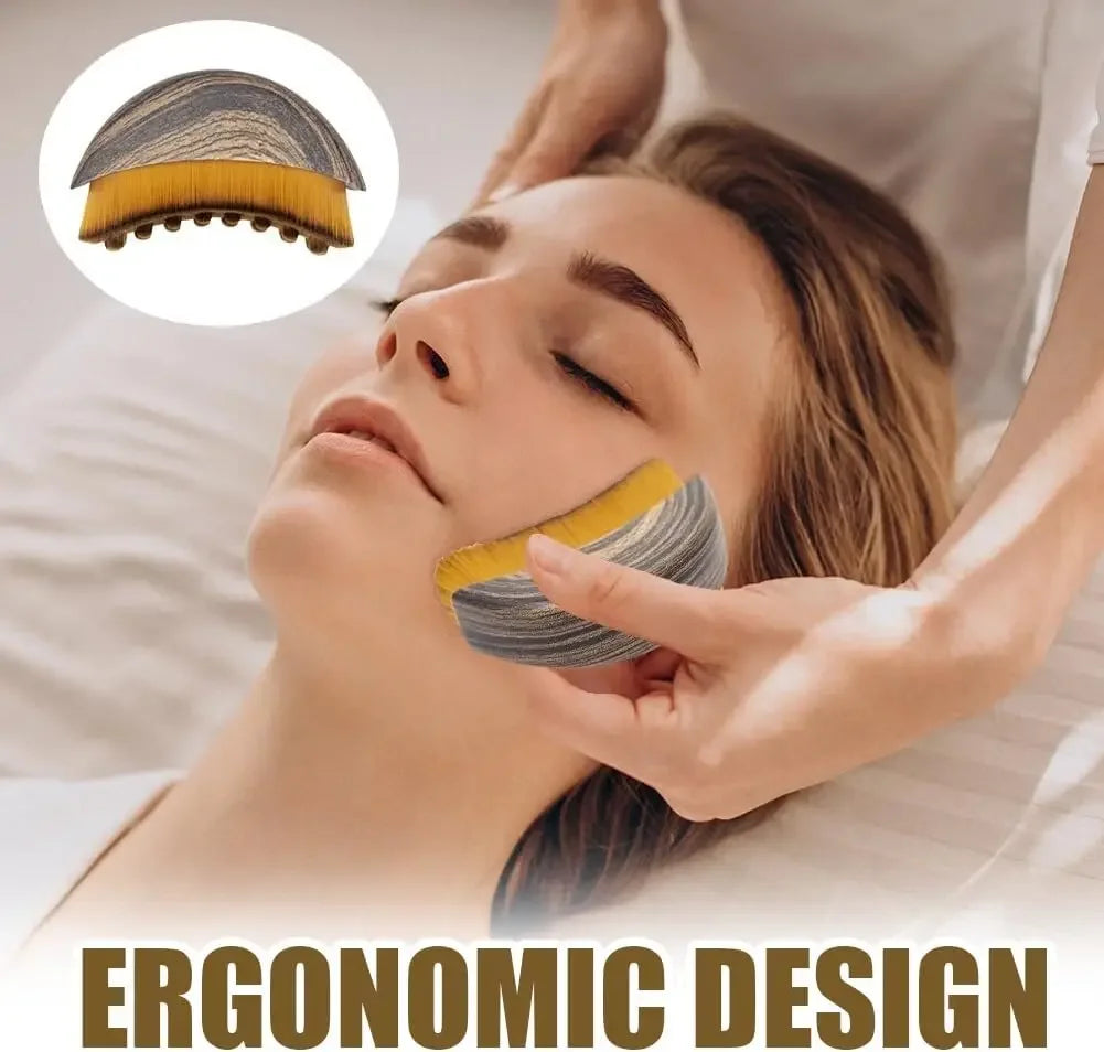 Lymphatic Contour Face Brush, Chin &Jawline Sculpting, Drainage Massager for Face