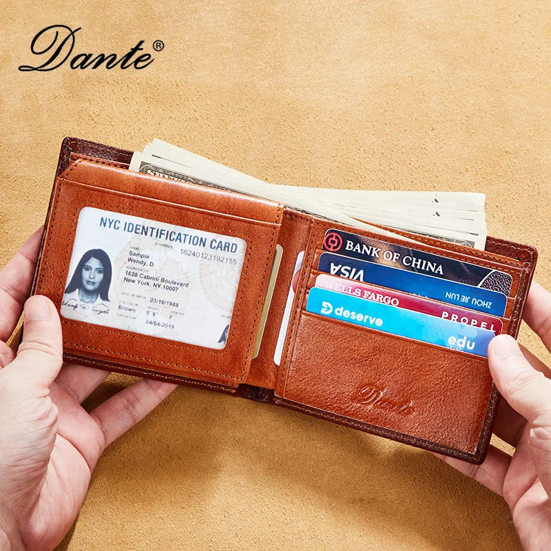 Dante Men's Genuine Leather RFID Wallet