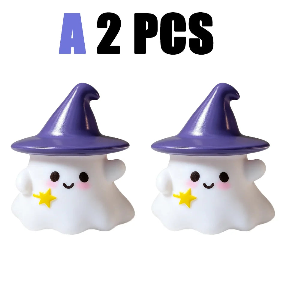 Halloween Ghost, Witch Hat & Pumpkin Night Light