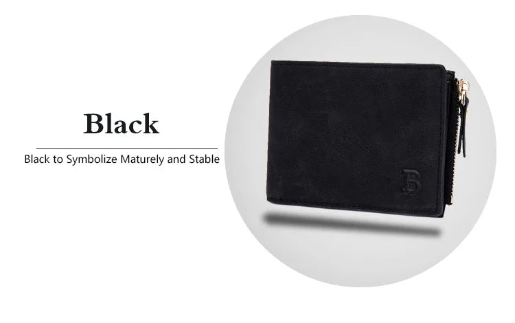 Men's PU Leather Trifold Wallet