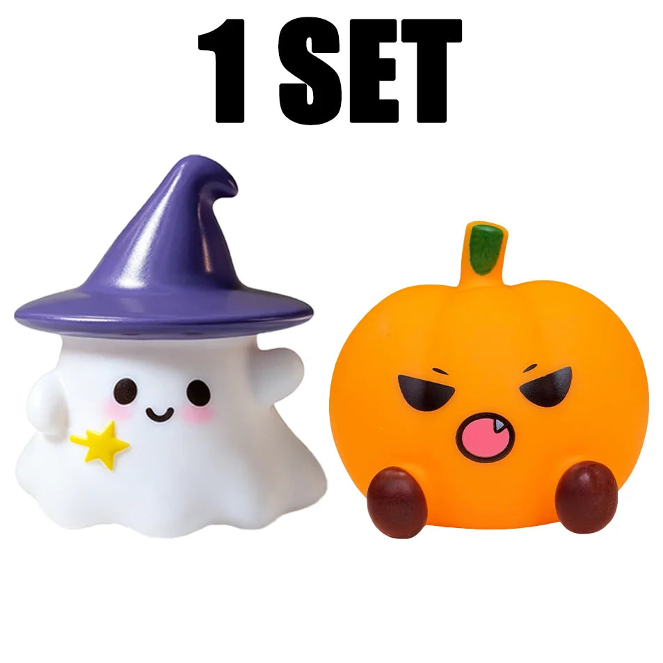 Halloween Ghost, Witch Hat & Pumpkin Night Light