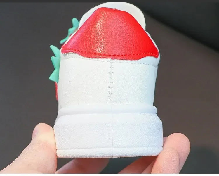 Girls' Casual Sneakers with Hook-and-Loop Closure