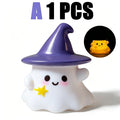 Halloween Ghost, Witch Hat & Pumpkin Night Light