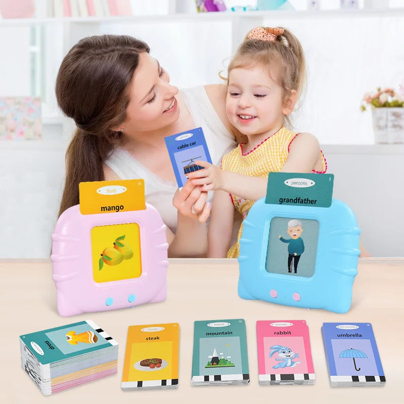 Talking Flash Cards Early Educational Toys Baby Boys Girls Preschool Learning Reading Machine